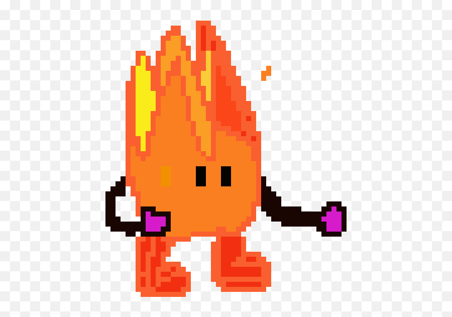 Pixel Art Gallery - Fire Guy Pixel Art Png,Ramona Flowers Icon