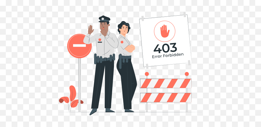 403 Error Forbidden Customizable Cartoon Illustrations Bro - 403 Svg Png,Error Icon Transparent