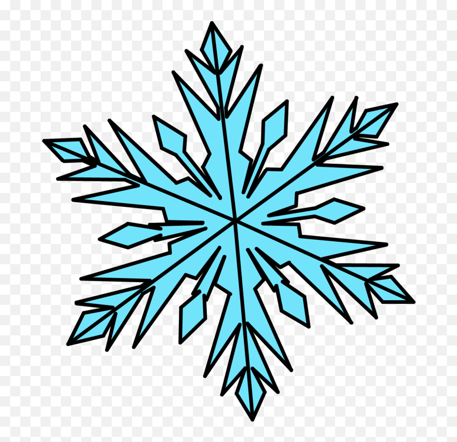 Download Hd Elsa Snowflake Template - Disney Frozen Snow Flakes Clip Art Png,Transparent Snowflake Clipart