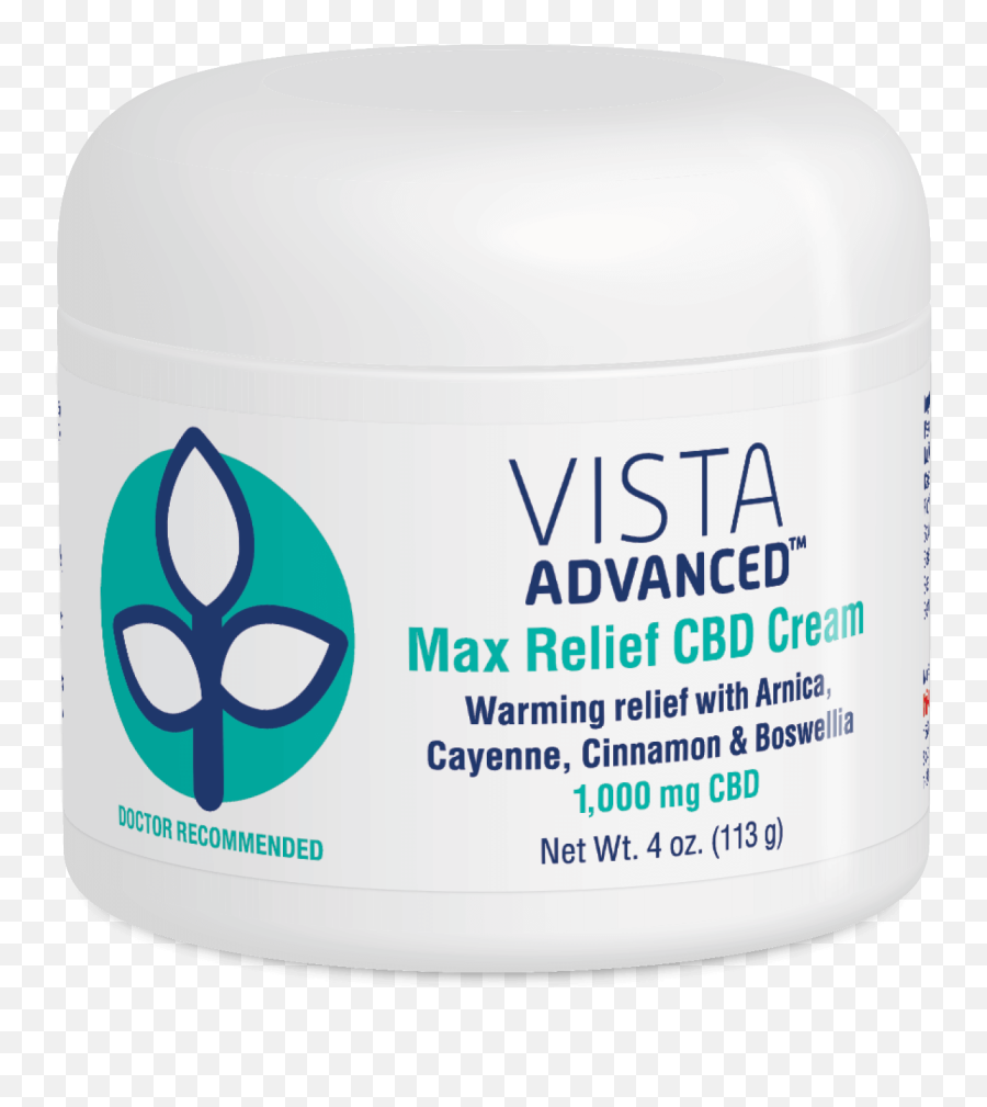 Vista Advanced Max Relief Cbd Cream 4 Oz U2013 Otc - Face Moisturizers Png,Vista Ie Icon