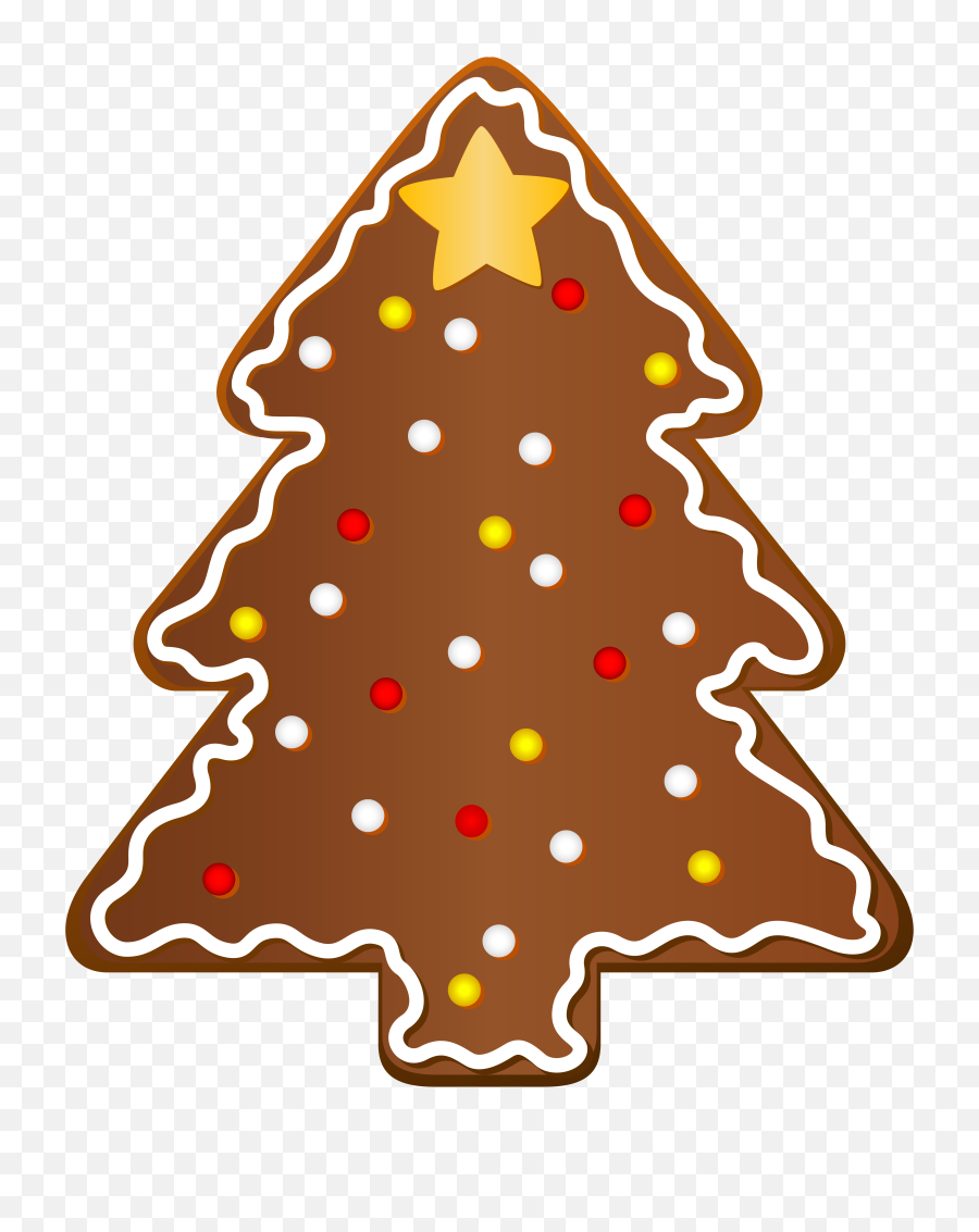 Orange Clipart Christmas - Gingerbread Christmas Tree Christmas Cookie Png Transparent,Orange Tree Png