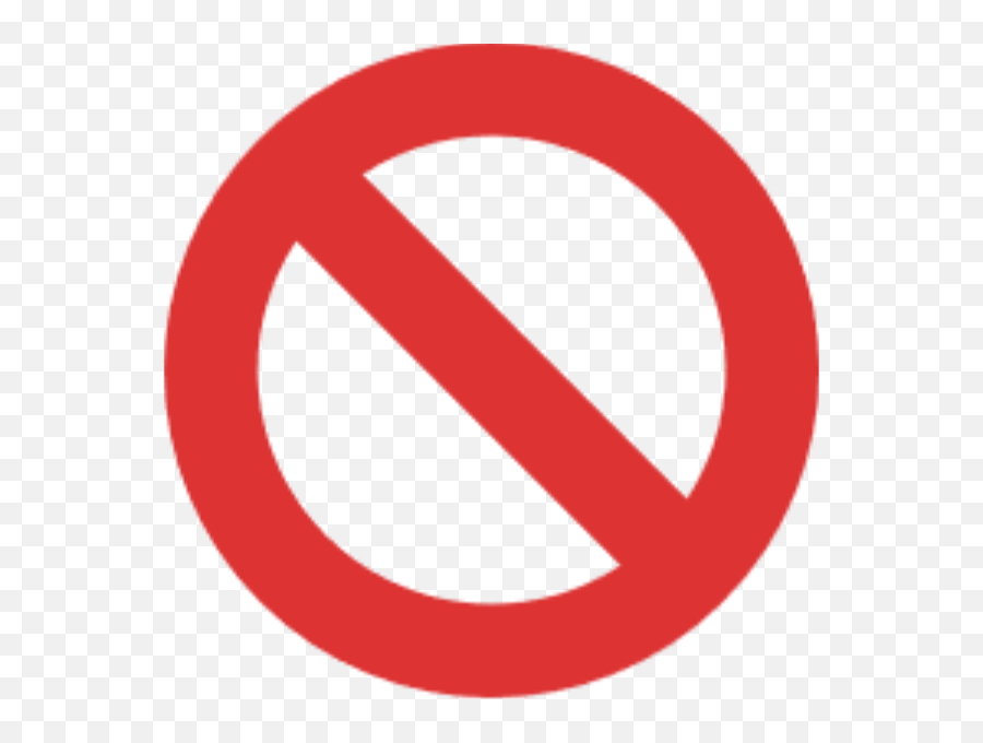 Prohibited Emoji - Emoji Prohibido Png,Prohibited Sign Png