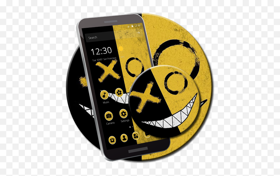 Sketch Smile Yellow Face Emoji Theme Apk 117 - Download Sketch Smile Yellow Face Emoji Theme Png,Happy Face Icon Keyboard