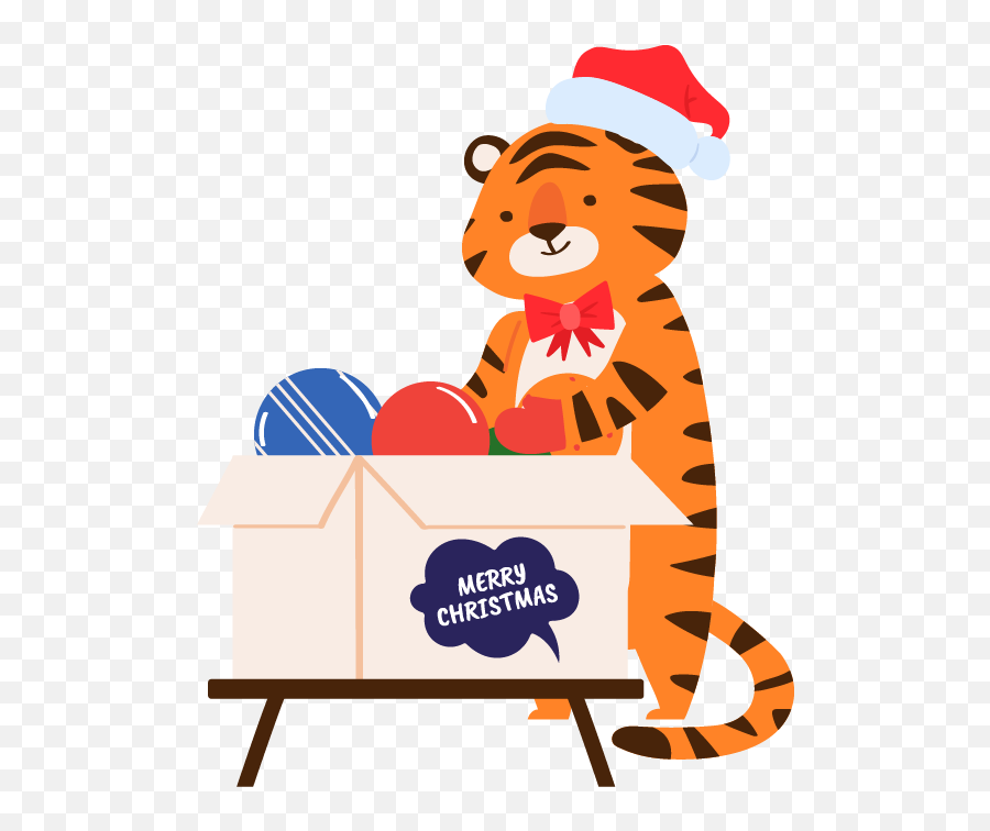 Tiger Christmas Decoration Svg Graphic By Sadeyanlaris - Fictional Character Png,Redsnow Icon