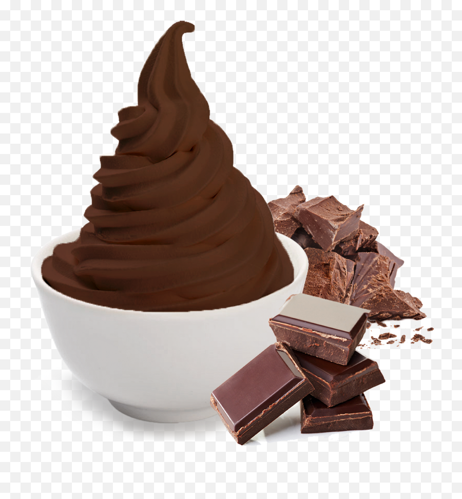 Chocolate U2013 Miss Karens Frozen Yogurt - Chocolate Ice Cream Brown Yogurt Png,Yogurt Png
