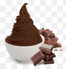 Chocolate U2013 Miss Karens Frozen Yogurt - Chocolate Ice Cream Brown Yogurt Png,Yogurt Png