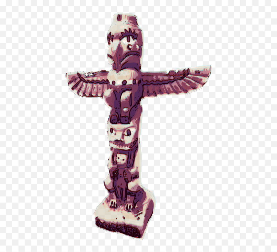 Totem Pole Purple Png Clipart - Totem Layers,Totem Pole Png