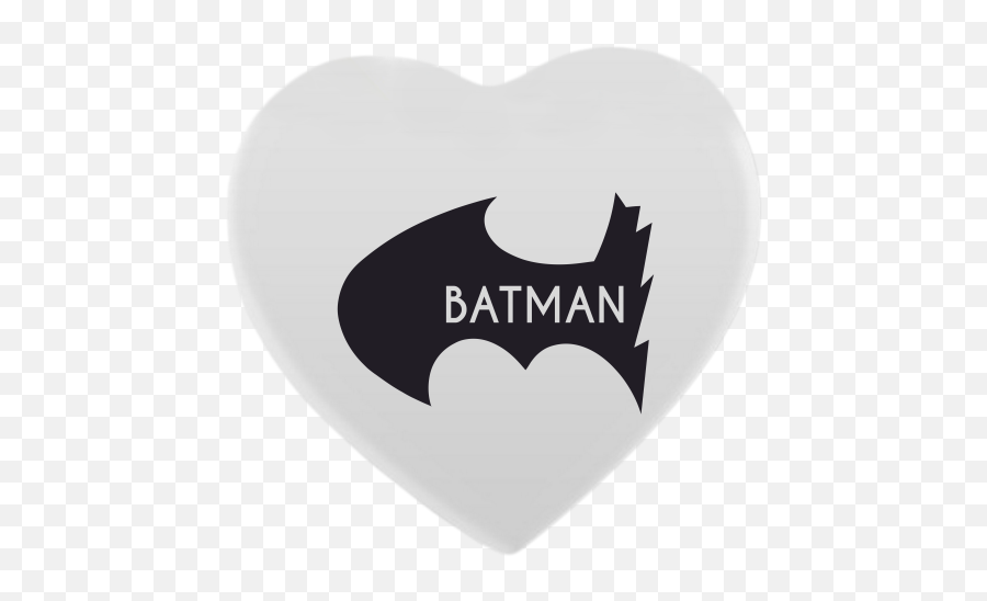 Heart Shaped Magnet With Printing Batman Vs Robin - Emblem Png,Batman And Robin Png