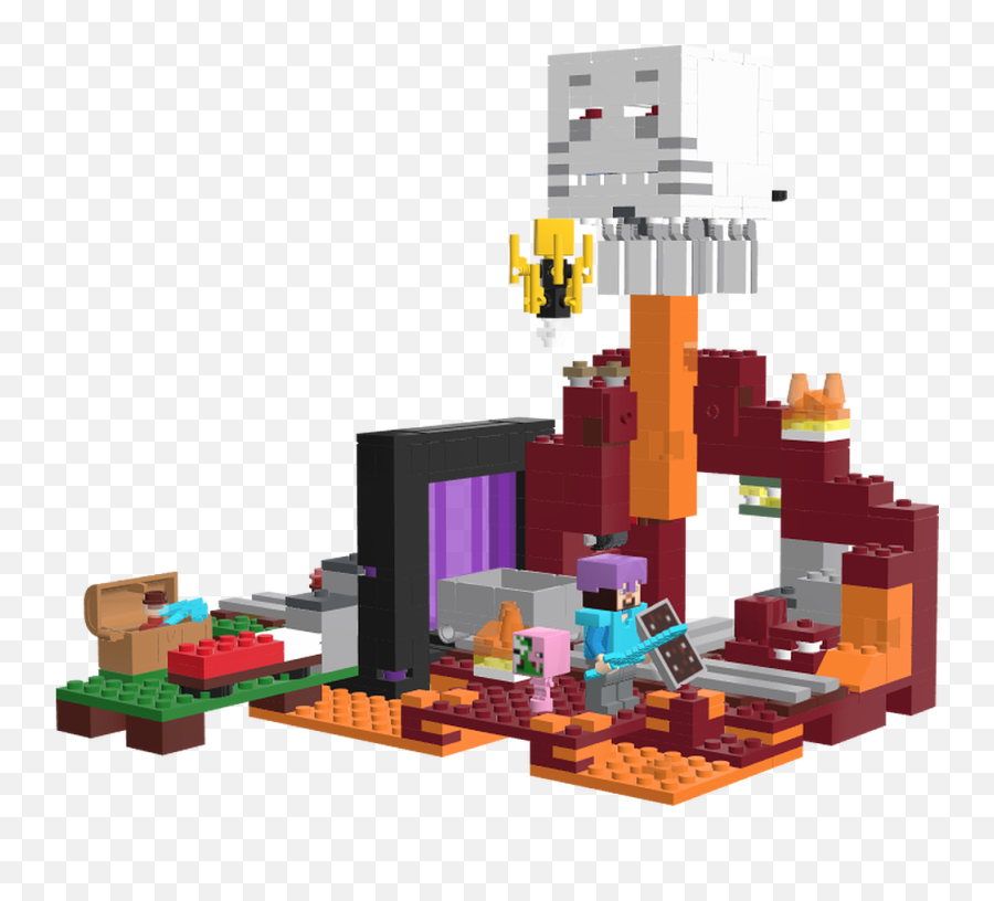 Mecabrickscom Lego Set 21143 - 1 The Nether Portal House Png,Nether Portal Png