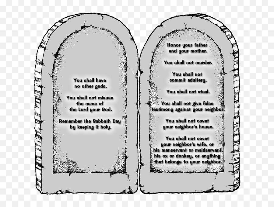 Ten Commandments - 10 Commandments Transparent Png,Ten Commandments Png
