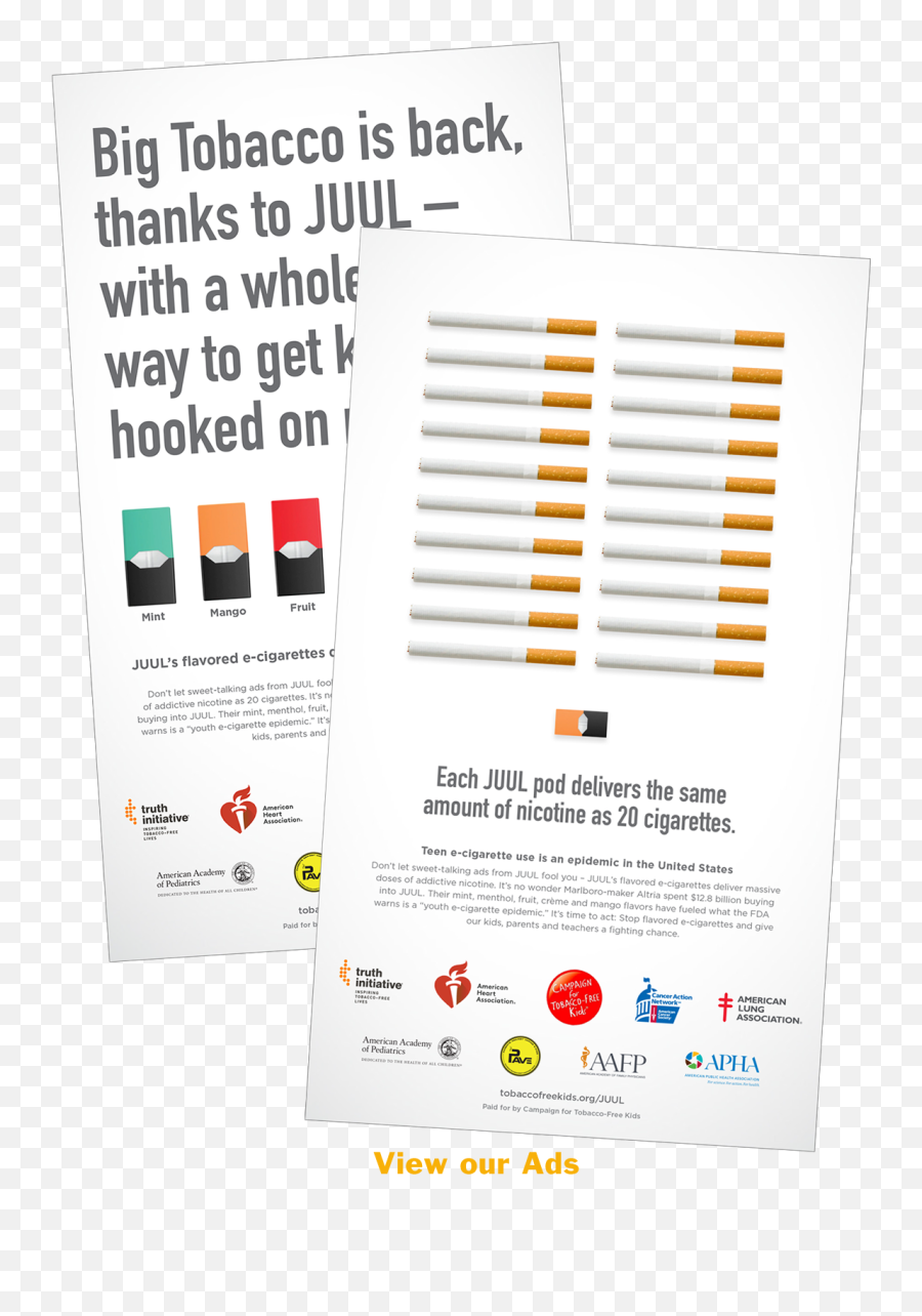 Big Tobacco Is Back With A New Way To Addict Kids - Campaign Flyer Png,Juul Transparent