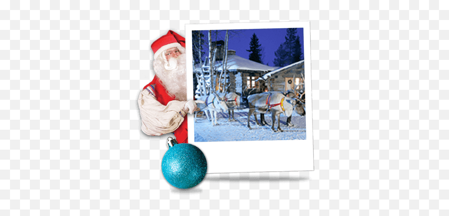 Lapland Christmas Holidays Santa Trips Santau0027s - Village Png,Santa And Reindeer Png