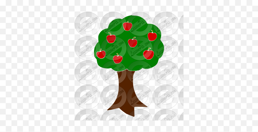 Apple Tree Stencil For Classroom Therapy Use - Great Apple Illustration Png,Apple Tree Png