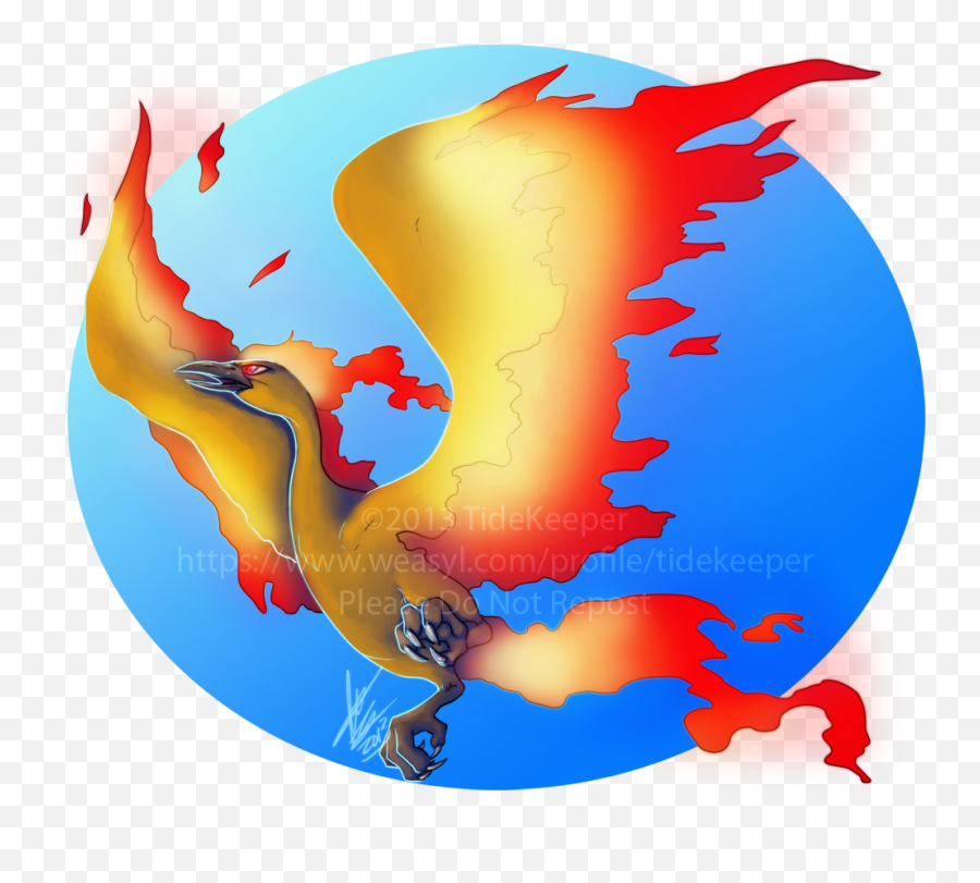 Pokemon - Moltres U2014 Weasyl Illustration Png,Moltres Png