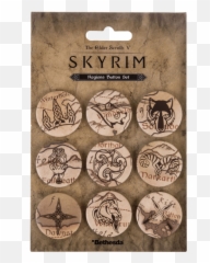 The Elder Scrolls V Skyrim Pin Buttons Regions - Skyrim Pins Png,Skyrim Png