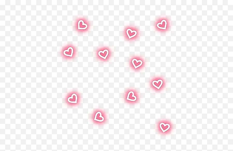 Pink Hearts Hearteu Glow Neon Light Pretty Red Tum - Pink Heart Png,Red Glow Png