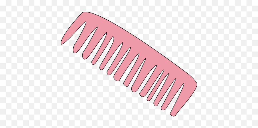 Pink Clipart Hair Brush - Hair Comb Clip Art 476x366 Png Comb Clipart,Hair Brush Png