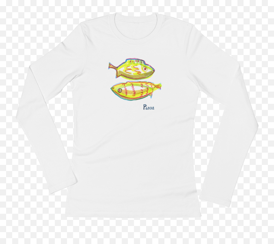 Womenu0027s Zodiac Long Sleeve Tee - Pisces U2014 House Of Terrance Png,Pisces Png