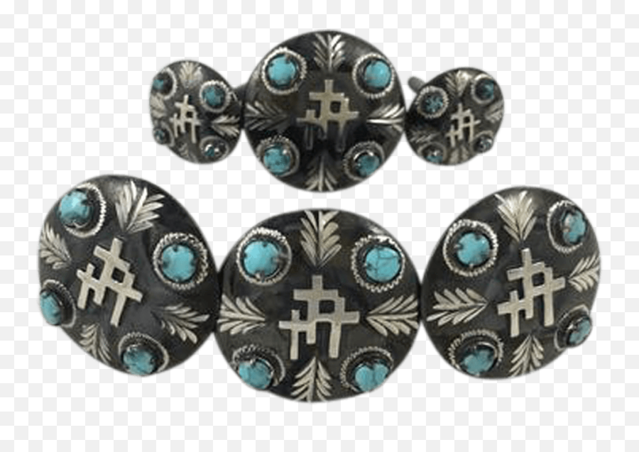 Custom Saddle Conchos Cbconch 129f - Circle Png,Three Crosses Png