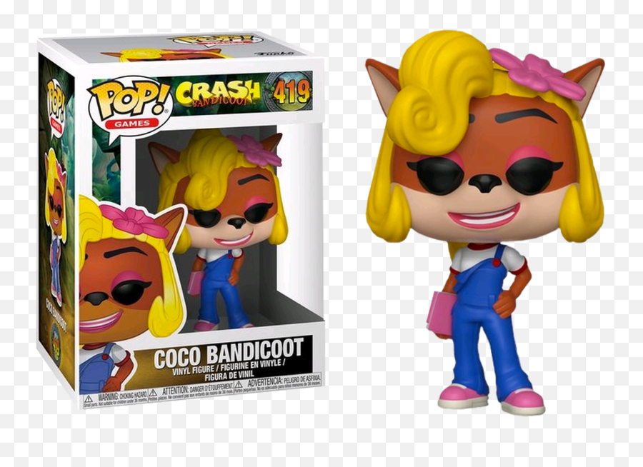 Crash Bandicoot - Coco Pop Vinyl Figure Funko Pop De Crash Bandicoot Png,Crash Bandicoot Png