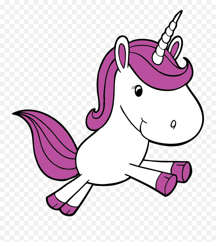 Cute Unicorn Sticker 3615 P - Cute Unicorn Cartoon Png,Cute Unicorn Png