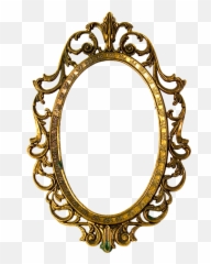 Mirror Clipart Oval Shaped Object - Oval Vintage Frame Png