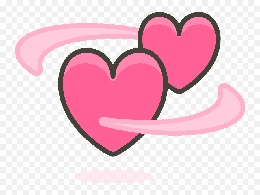 Revolving Hearts Emoji Clipart Free Download Transparent - Emojis De Los Corazones Animados Png,Pink Heart Emoji Png