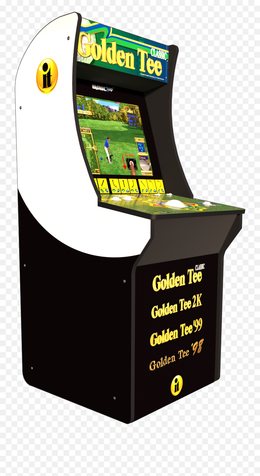 Golden Tee Arcade Machine With Riser Png