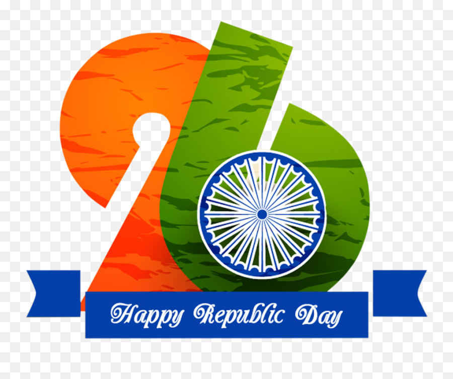 3D Render 26th January Text With India Flag, Tricolor Balloons Element.  23220432 PNG