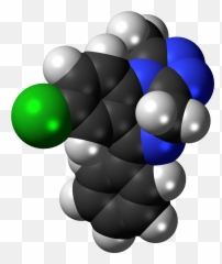 Filealprazolam Molecule Spacefillpng - Wikimedia Commons Alprazolam Space Filling Model,Xanax Png