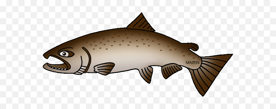 Salmon Clipart Animated - State Fish Of Alaska Png,Salmon Transparent