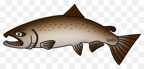 Salmon Clipart Animated - State Fish Of Alaska Png,Salmon Transparent
