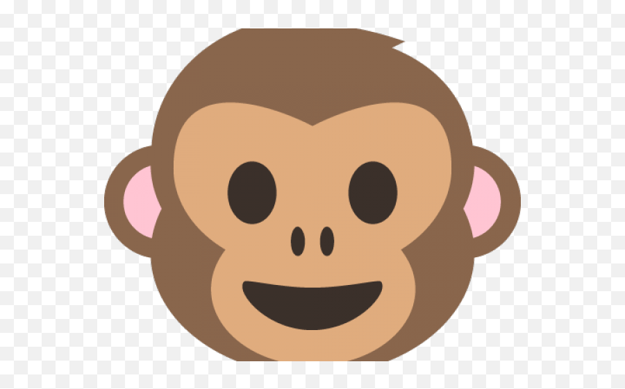 Download Hd Monkey Face Clipart - Monkey Emoji No Background Monkey Face Clipart Png,Monkey Transparent Background