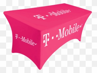 Pink T - mobile Table Cover For Promo Marketing 6ft Horizontal png