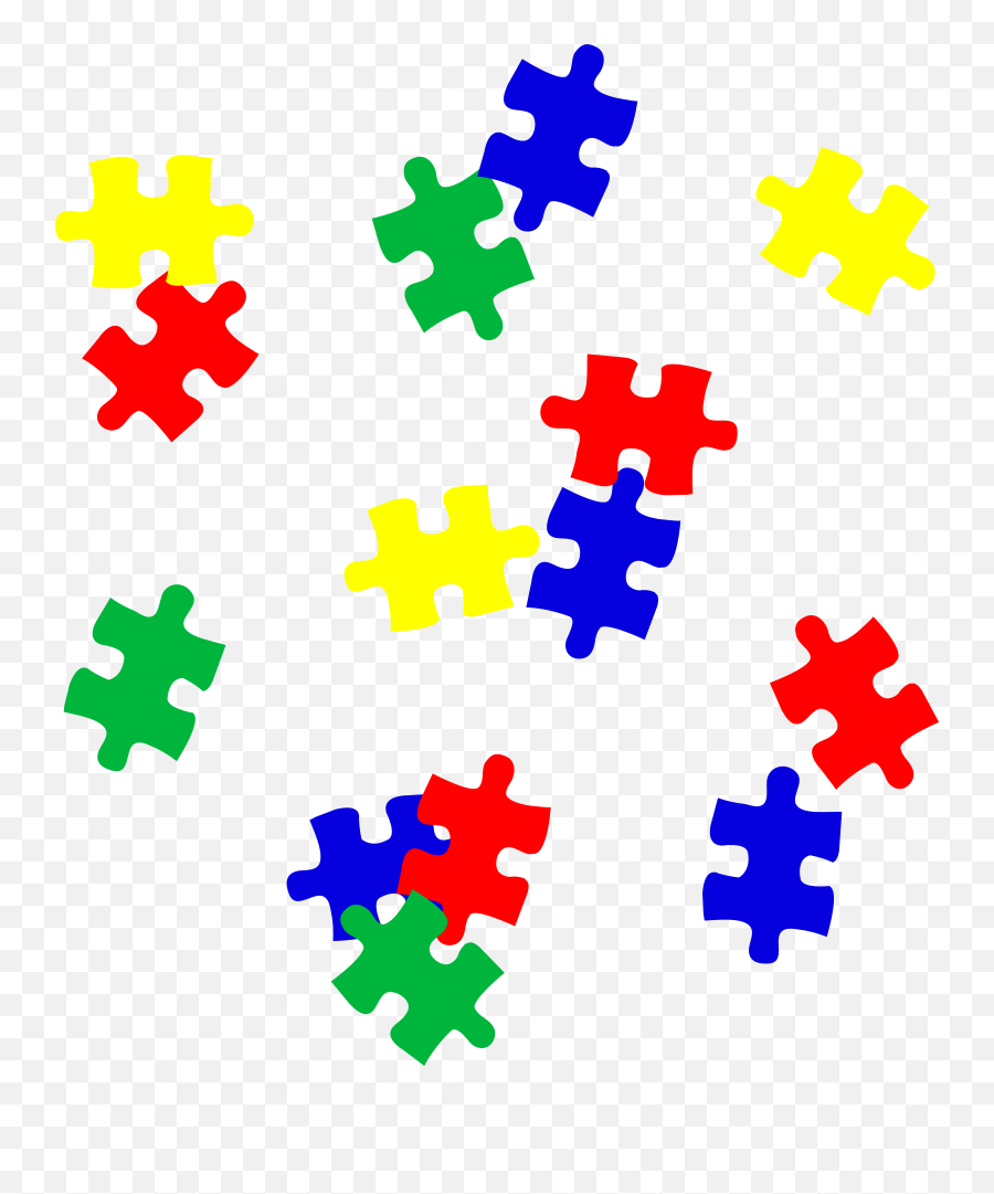 Download Autism Vector Puzzle Piece Png Royalty Free Stock - Scattered Puzzle Pieces Transparent Background,Puzzle Piece Png