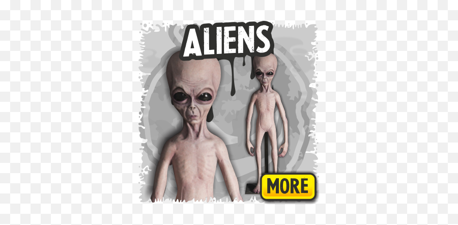 Alien Props U0026amp Aliens For Halloween - Halloween Fx Props Supernatural Creature Png,Realistic Ufo Png