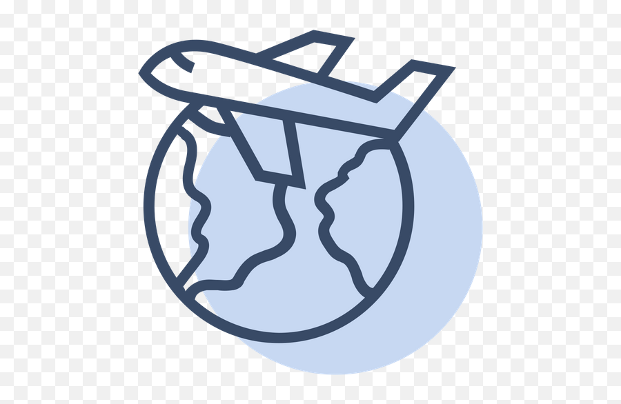 Free World Airplane Icon Of Line Style - Available In Svg Colorful Airplane Icon Png,Icon 85 Airplane