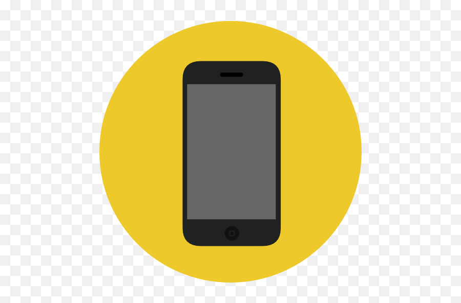 Touch Screen Mobile Phone Iphone Cellphone Smartphone - Handphone Icon Png Yellow,Cellphone Icon Transparent
