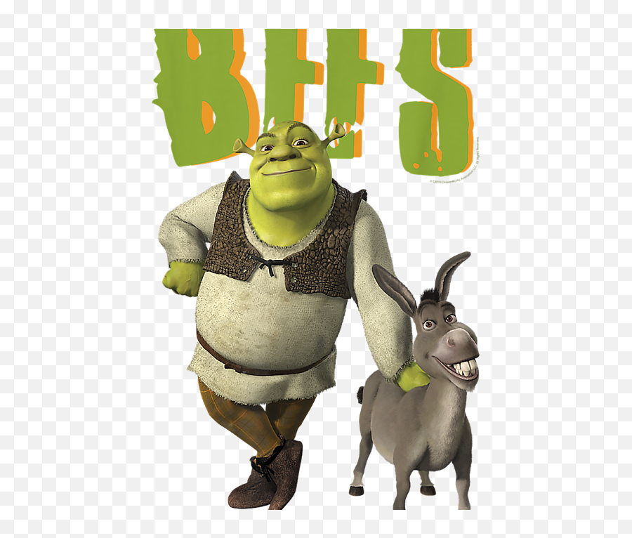 Shrek 2 And Donkey Bffs C T - Shirt Shrek And Donkey Png,Shrek Icon