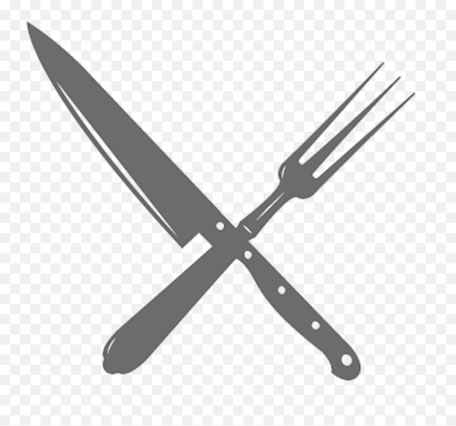 Fork And Knife Clipart Small - Throwing Knife Transparent Throwing Knife Png,Knife Transparent