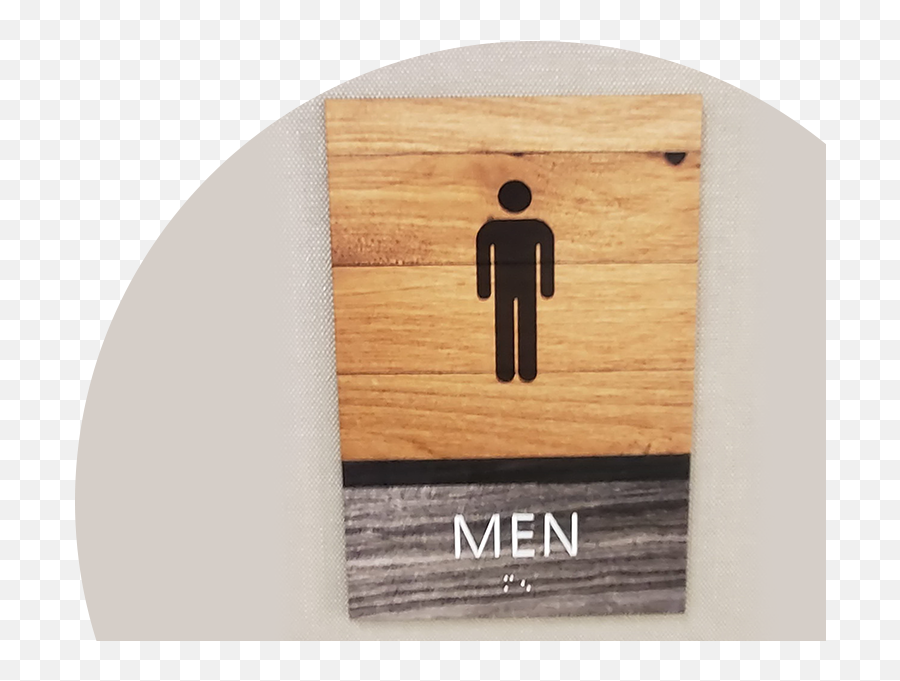 Ada Restroom Signs - Plywood Png,Bathroom Sign Png