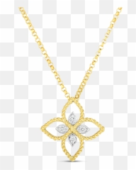 Chicagou0027s Best Jewelry - Page 19 of 21 CDPeacock Roberto Coin Princess Flower Necklace png