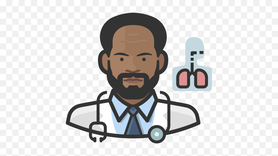 Pulmonologist Black Male People Avatar Free Icon - Icon Pulmonologist Icon Png,Male Image Icon