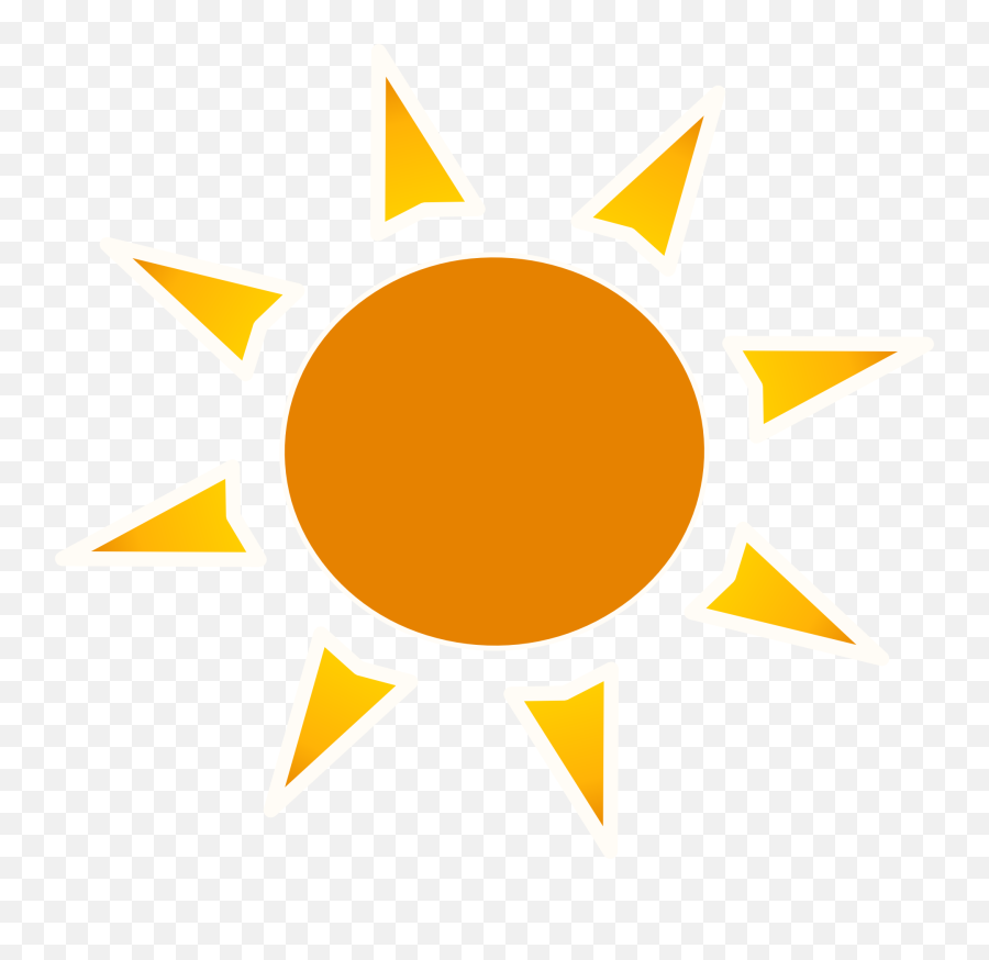 Sun Orange Heat - Transparent Background Sun Png,Happy Sun Png