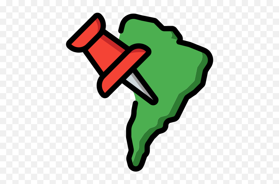 South America - Free Maps And Flags Icons Png,Icon South