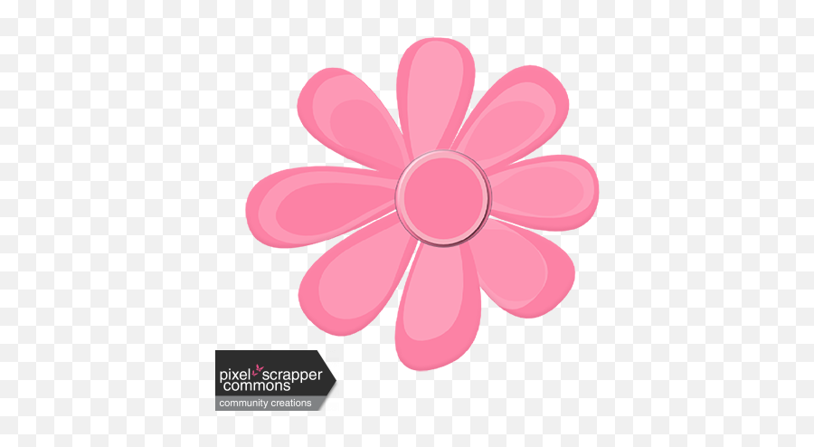 Pink Daisy Graphic By Laura Reed Digitalscrapbookcom - Factor Affecting Of Mental Illness Png,60s Icon