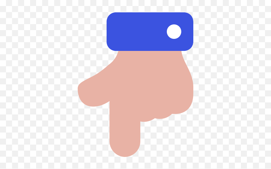 Hand Icon Point Down Emoji - Dot Png,Pointing Hand Icon Png