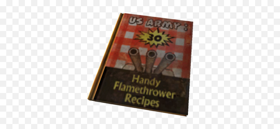 Us Army 30 Handy Flamethrower Recipes Fallout Wiki Fandom - Book Cover Png,Recipe Book Icon