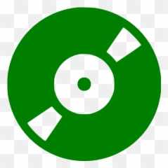 Green Music Record Icon - Free green icons png
