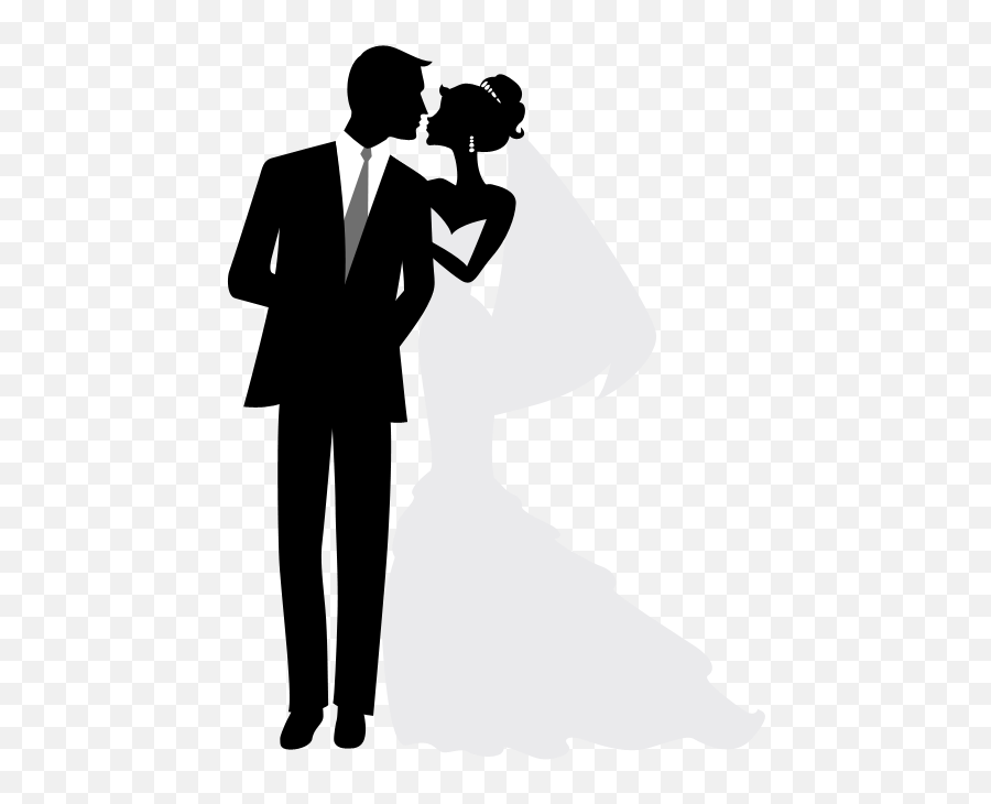 Download Bride And Groom Png - Full Size Png Image Pngkit Bride And Groom Silhouette Png,Groom Png